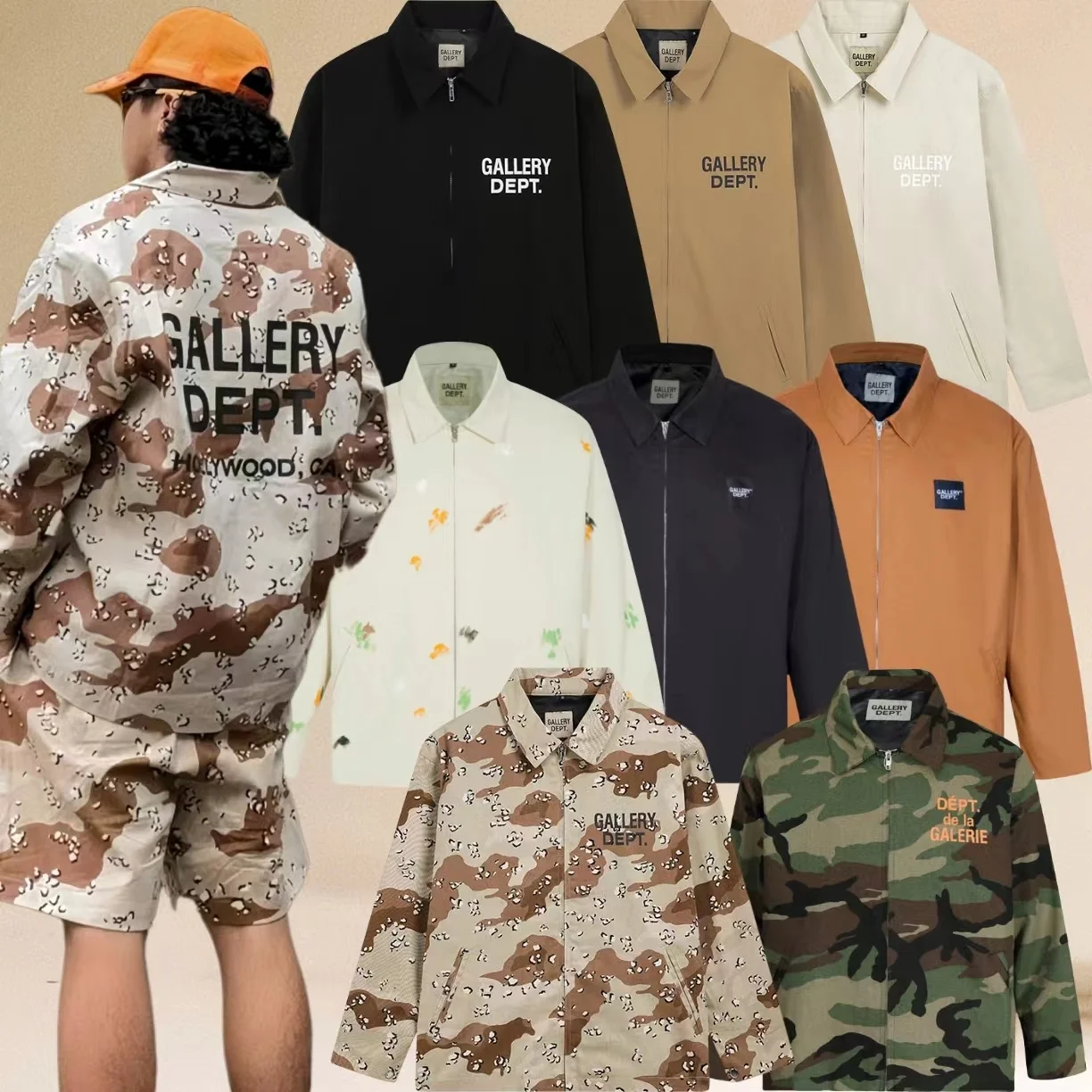 

Американский Sle Street Свободный крой Джет Комплект Верхняя одежда с буквенным принтом High Street Модная молодежная повседневная длинная молния све