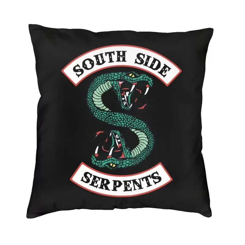 Riverdale South Side Serpent Snake Throw Pillow Case 45*45cm for Sofa Cushion Cover Square Pillowcover Double-sided Printing