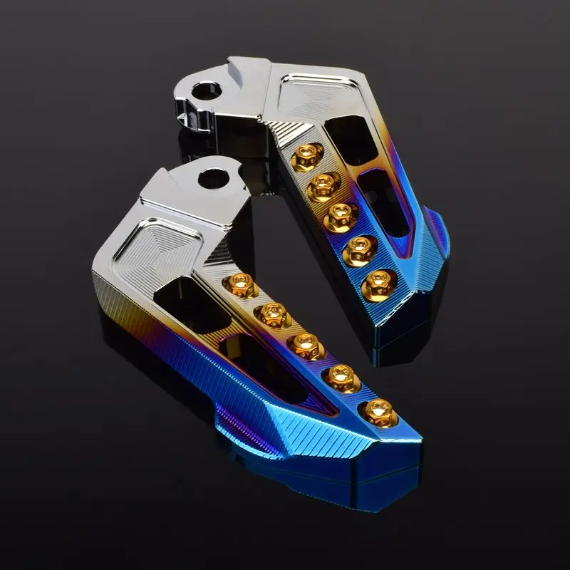 Spring Retractable Rear Foot Pegs CNC Aluminum Modified Parts For NIU N1S NQI Electric Scooter
