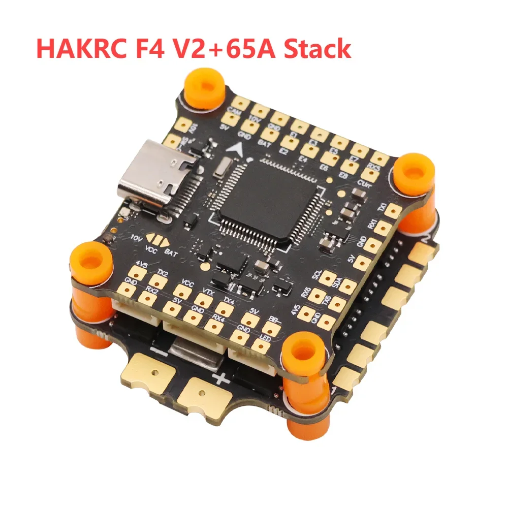 

HAKRC F4 V2 + 65A стек для FPV гоночного радиоуправляемого дрона