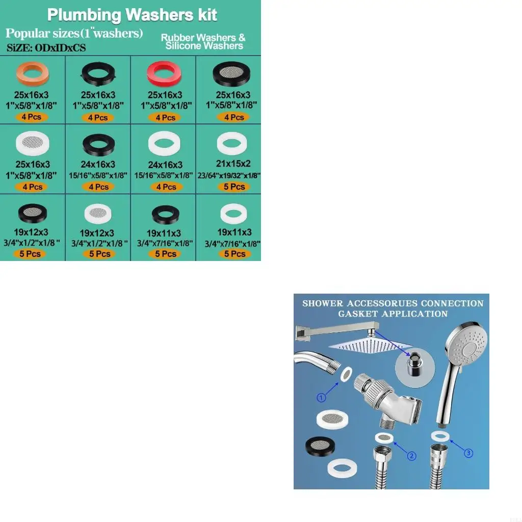   O-Rings Assortment Kits Rubber Gaskets for Home Use Kitchen Bathroom Garden Hoses