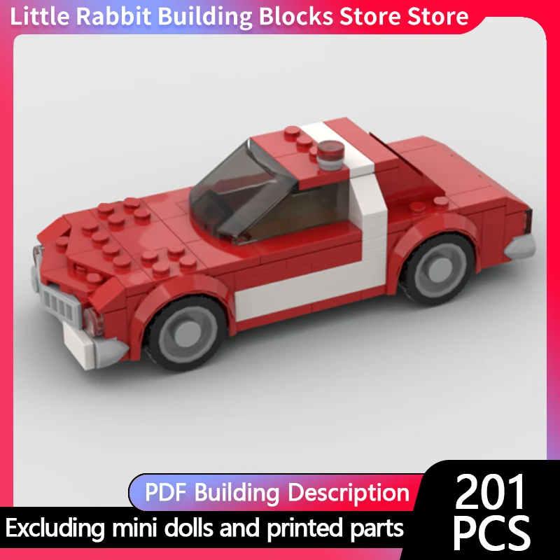 Popular Movie Model MOC Building Bricks Classic Police Car Modular Technology Children Holiday Gifts Assemble Toys Suit