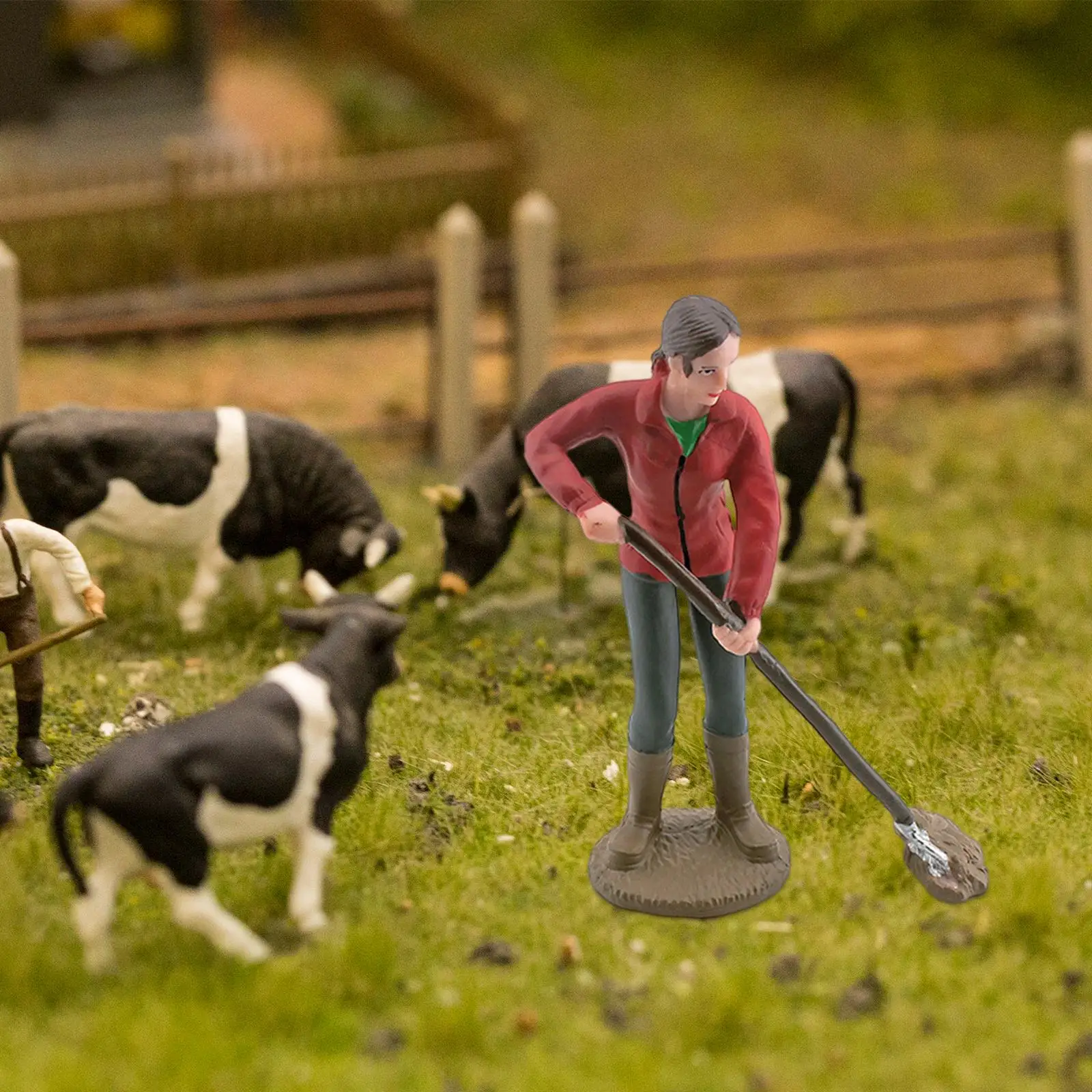 تماثيل حارس المزرعة محاكاة تماثيل المزارع شخصيات مصغرة قابلة للجمع لعبة تعلم الفصول الدراسية لمرحلة ما قبل المدرسة