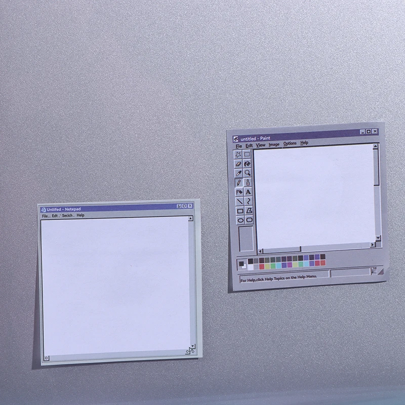 50 Sheets Vintage Computer Drawing Sticky Notes - Ideal For Artists & Office Use Durable Adhesive Notes Sticky Notes For Office