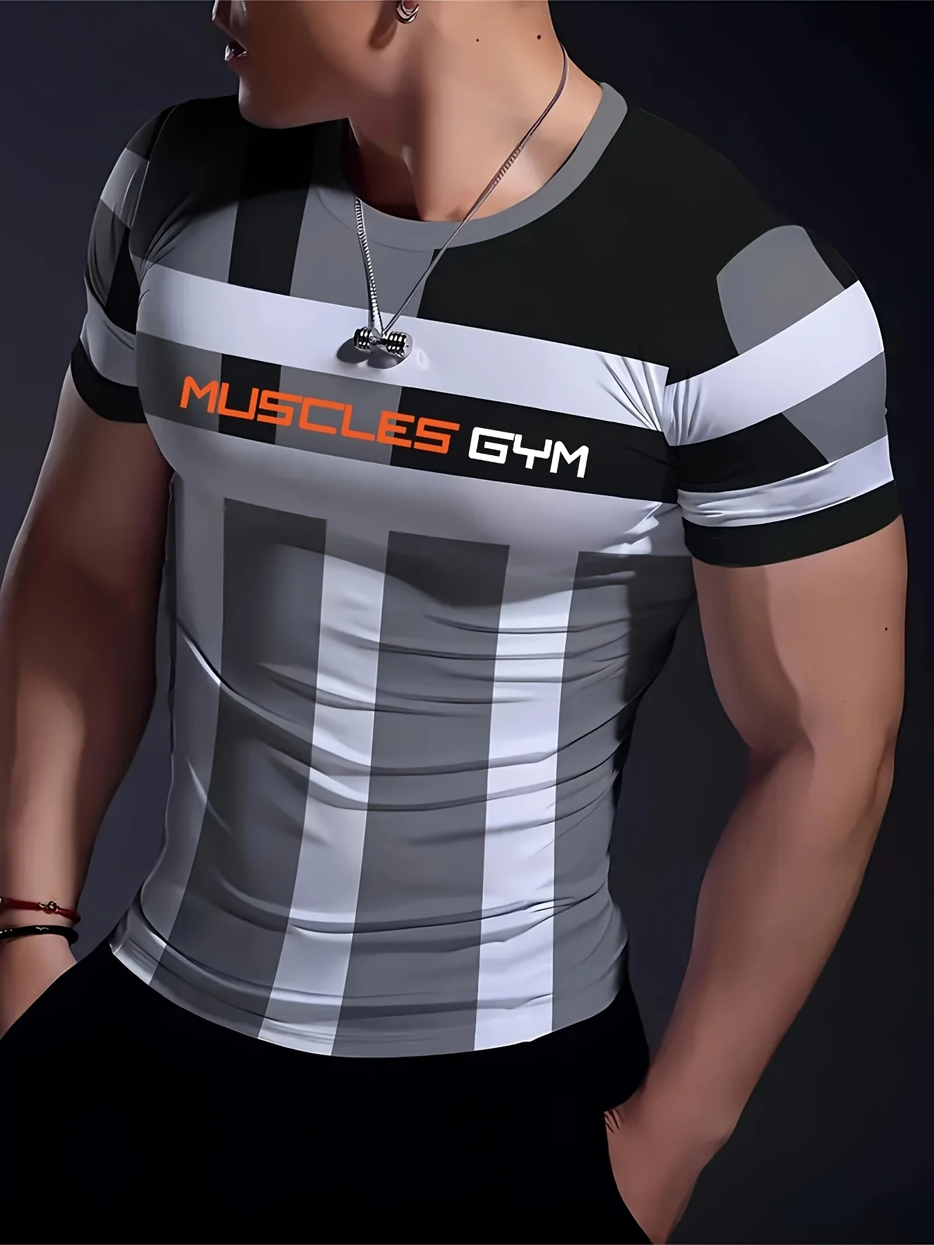 تي شيرت رجالي عصري صيفي جديد لعام 2025، قميص مطبوع فضفاض وغير رسمي