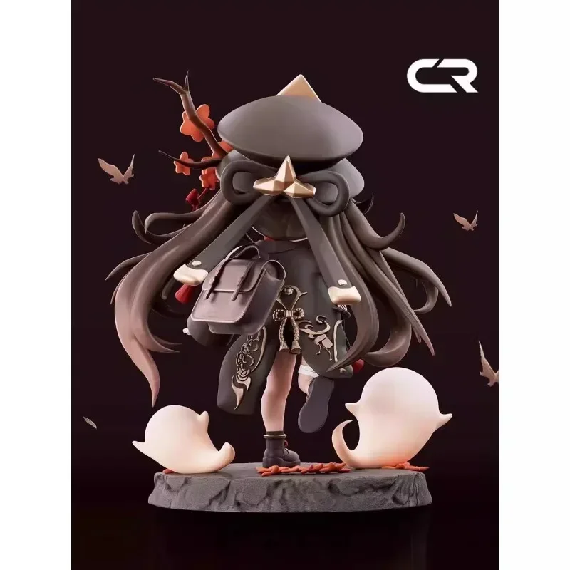 Genshin figura q versão hu tao kamisato ayaka estúdio anime pvc jogo de ação estátua coleção modelo boneca presente ornamentos de mesa