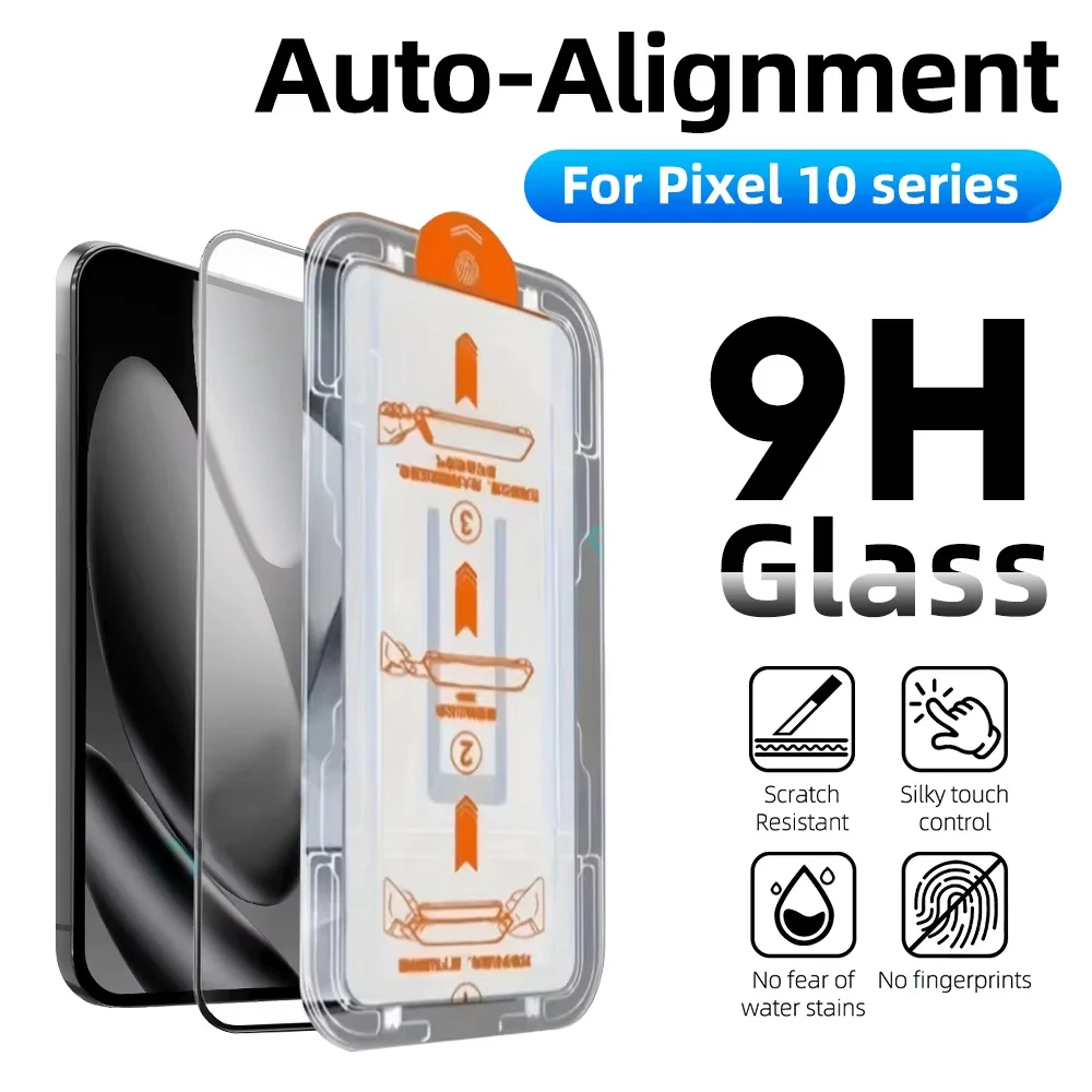 

9H Tempered Glass Film For Google Pixel 10 Pro XL Screen Protector Google Pixel 10A 10Pro 10ProXL Auto-Alignment Protective Film