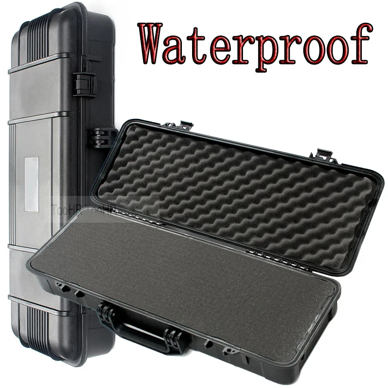 Hard Shell Carrying Case Portable Waterproof Safety Box Impactproof Shockproof Instrument Tool Storage Box With Sponge