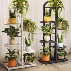 Nordic Originality Plant Shelves Floor Type Iron Art Flower Shelf Indoor Plant Shelves Balcony Pot Hanger Furniture Soporte FYPS