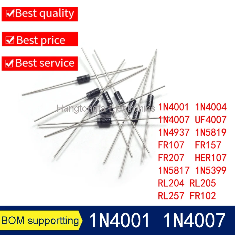 100PCS 1N4007 1N581…