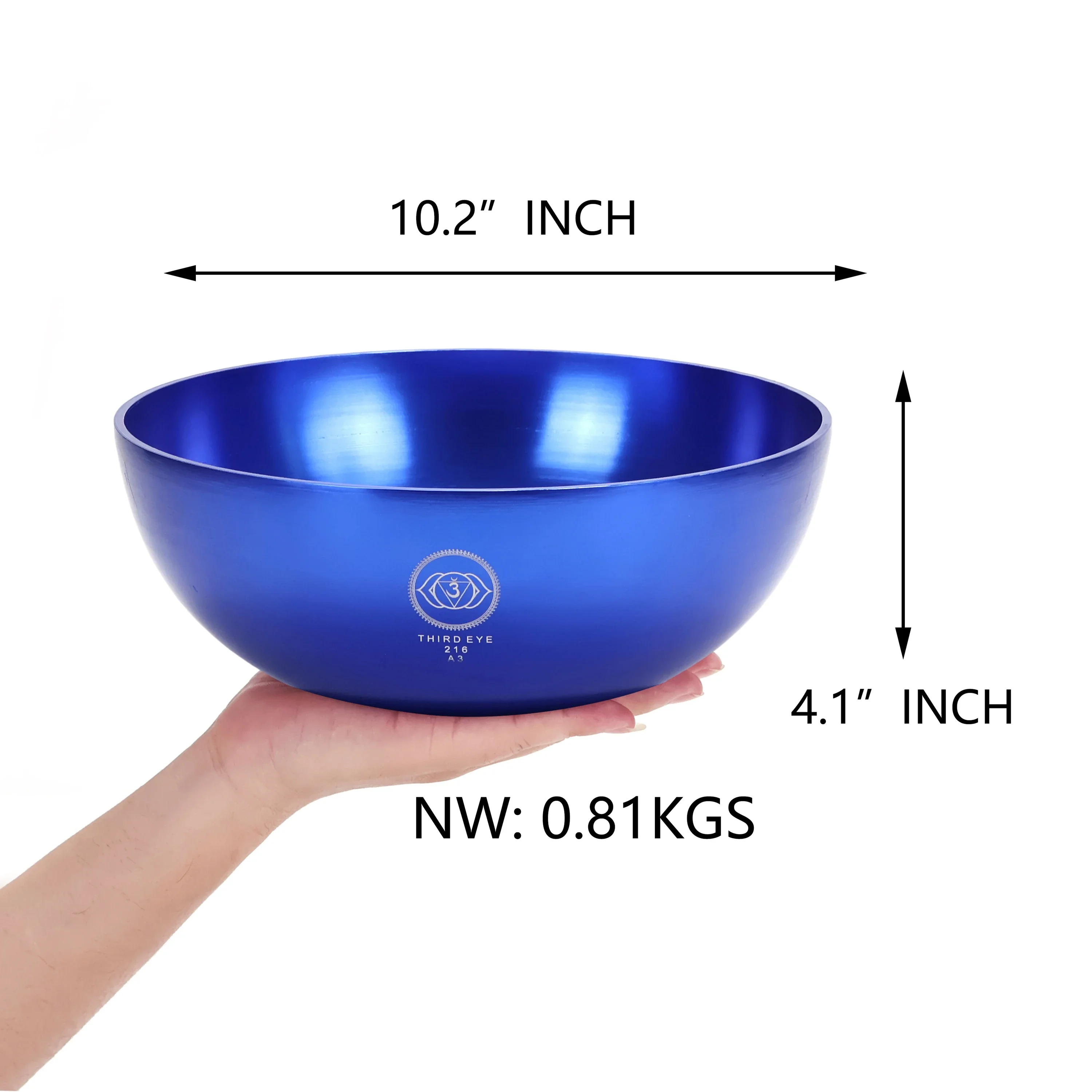 Singing Bowls Tuned 240 HZ B3 Note, 10 Inch of Schumann Frequency Therapy for Sound Healing Bath Ideal for Meditation Yoga Reiki