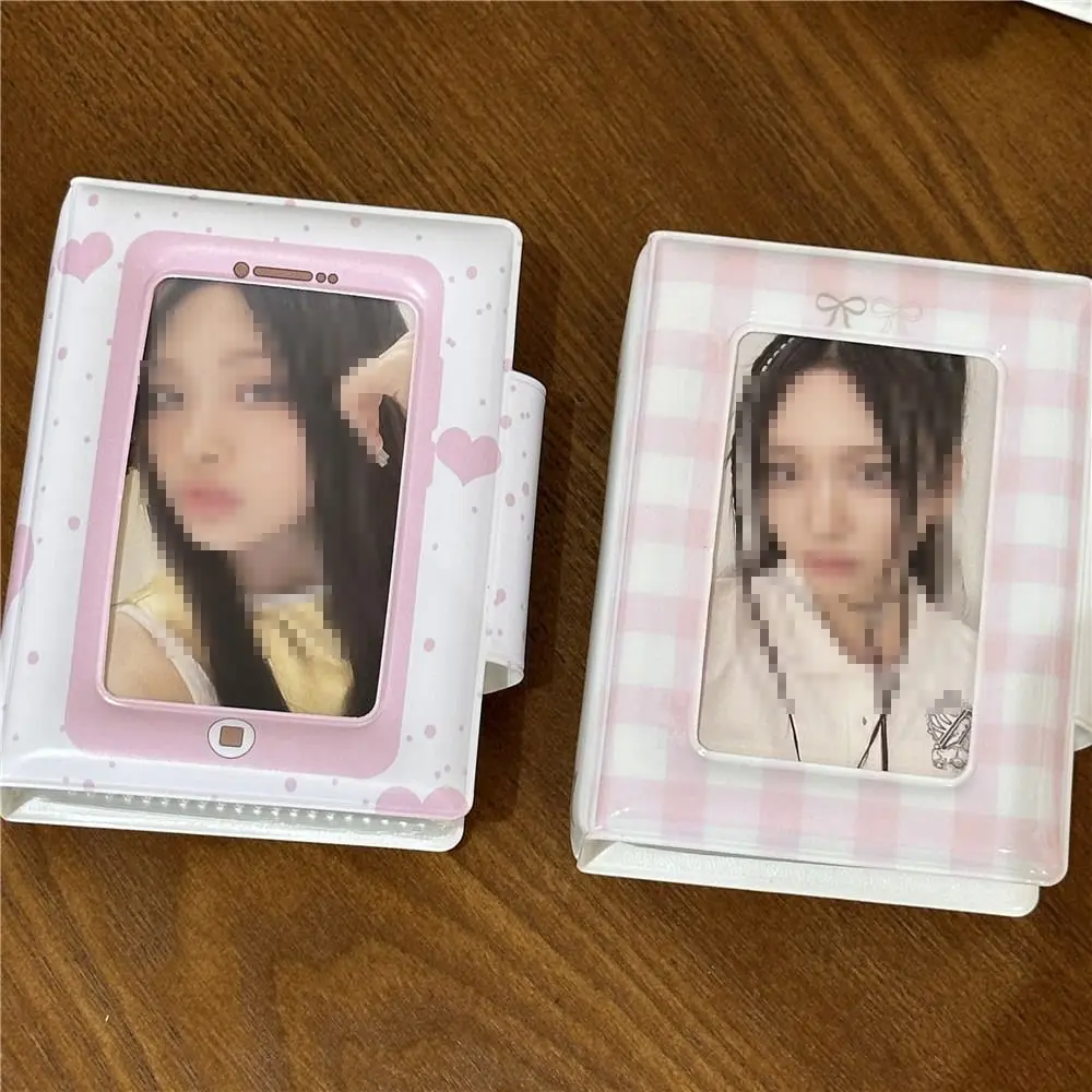 Cute 3 inch Kpop Album Mini Gift Photocard Holder 32 Pockets Small Card Booklet