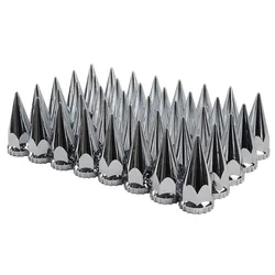 Cubiertas de tuercas cromadas, Tuercas de plástico ABS con pinchos, ruedas de tornillo, cubo, protección extendida, sintonizador, llantas 20 piezas 32mm/33mm