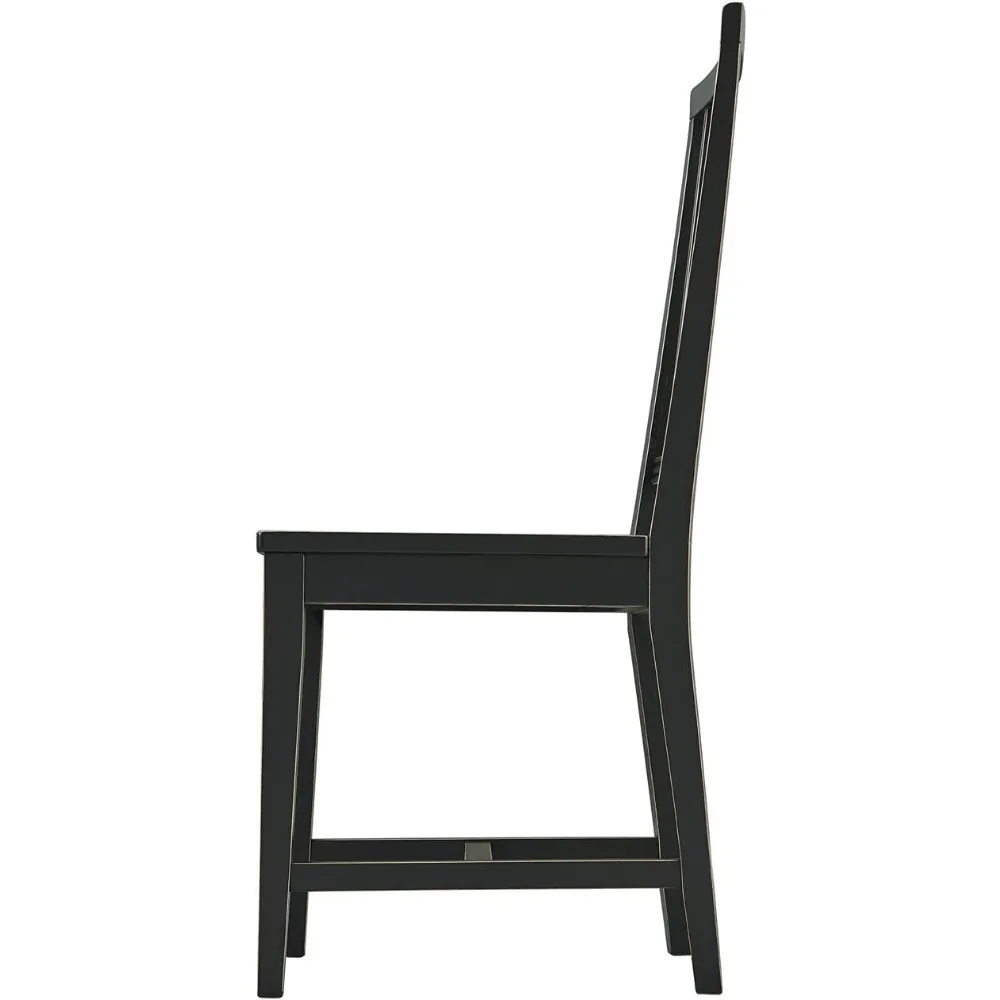 كراسي تناول الطعام الخشبية فيينا، طقم من 2، 17.50 بوصة. عرض × 21.60 بوصة. عمق × 38.50 بوصة. ح، سعة وزن 250 رطل، هيكل من الخشب المطاطي، د