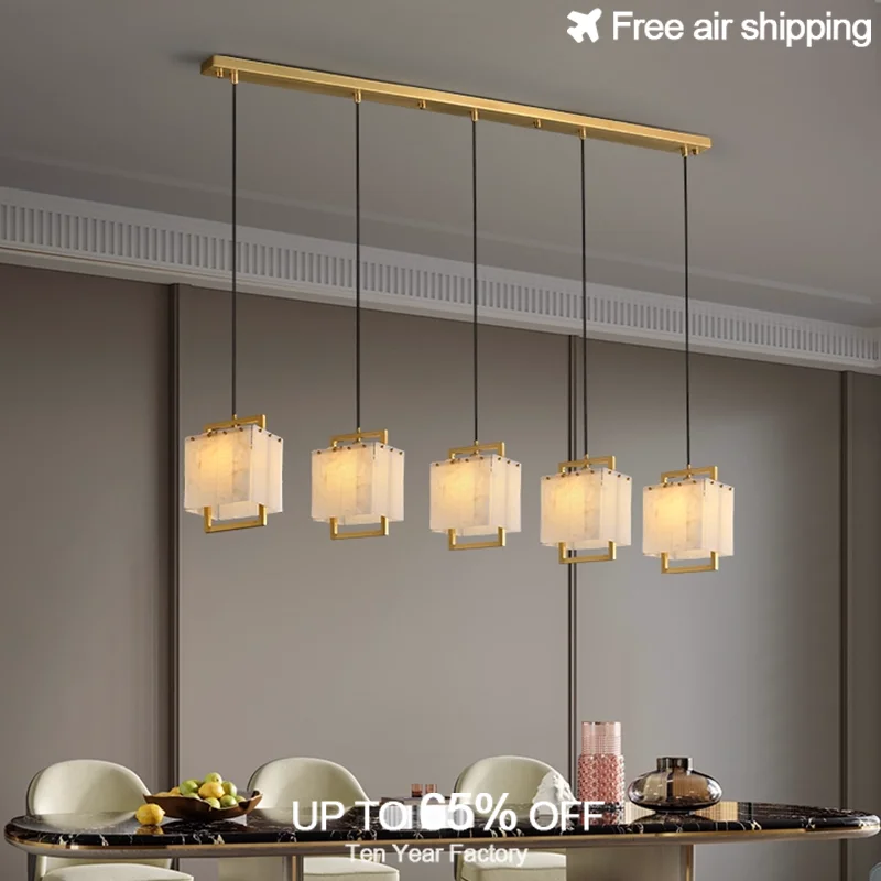 

Antique Golden Iron Frame Spanish Marble Luxury Chandelier Light for Hotel Restaurant Lobby Decoration