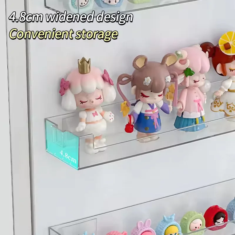 Acryl Display Stand Wand Lagerung Rack Klar Puppe Blind Box Lagerung Organizer Halter Kinder Regal Hause Büros – Detail 7