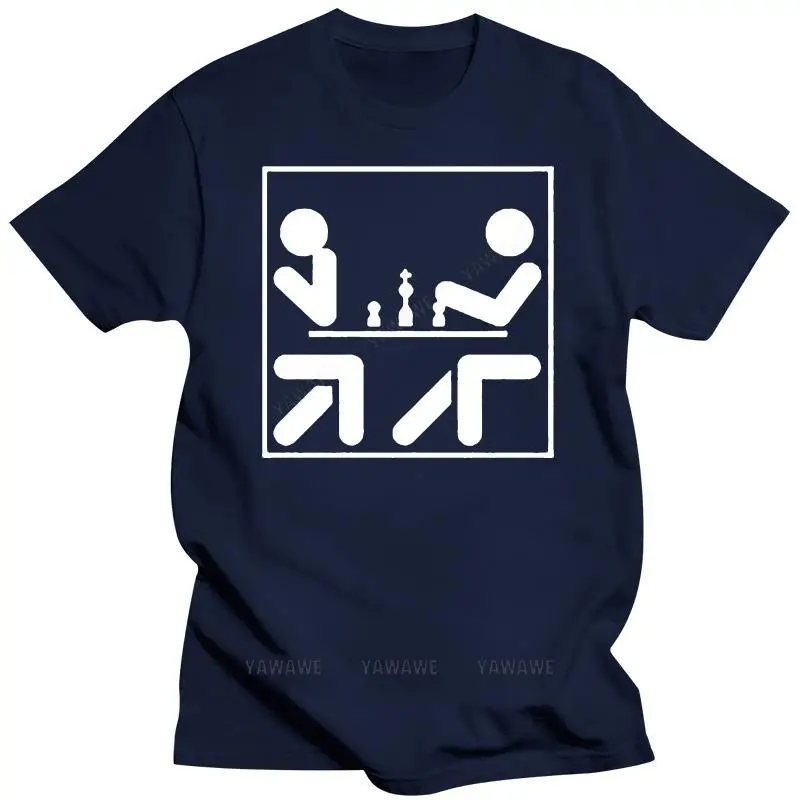 New arrived tshirts Mens Unisex Short Sleeve T-Shirt Chess Pictogram Chess Game Checkmate Figure- show original title t shirt