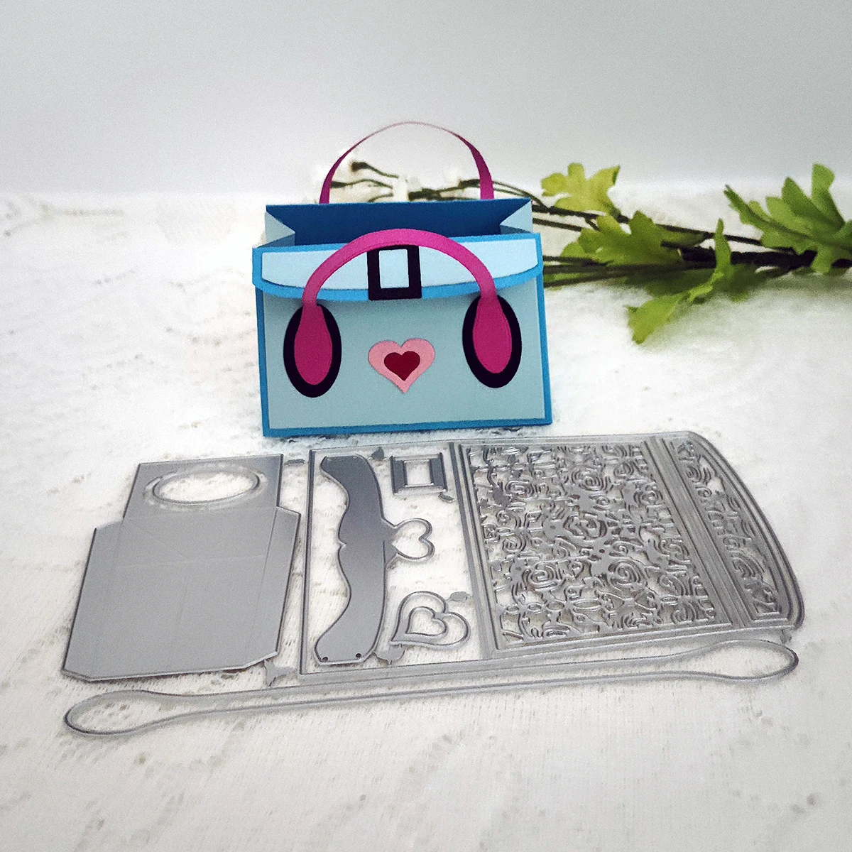 3D Girl Handbag Gift Box Thanks Envelope Lady Bag Purses Dresses Skirt Metal Cutting Dies Fashion DIY Craft Christmas Mold