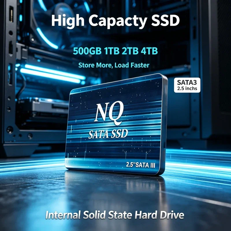 New 4TB SATA Hard Drive SSD 2TB 1TB Large Storage Capacity Hard Drive Disk Internal Solid State Drive for Laptop Capacity Secure