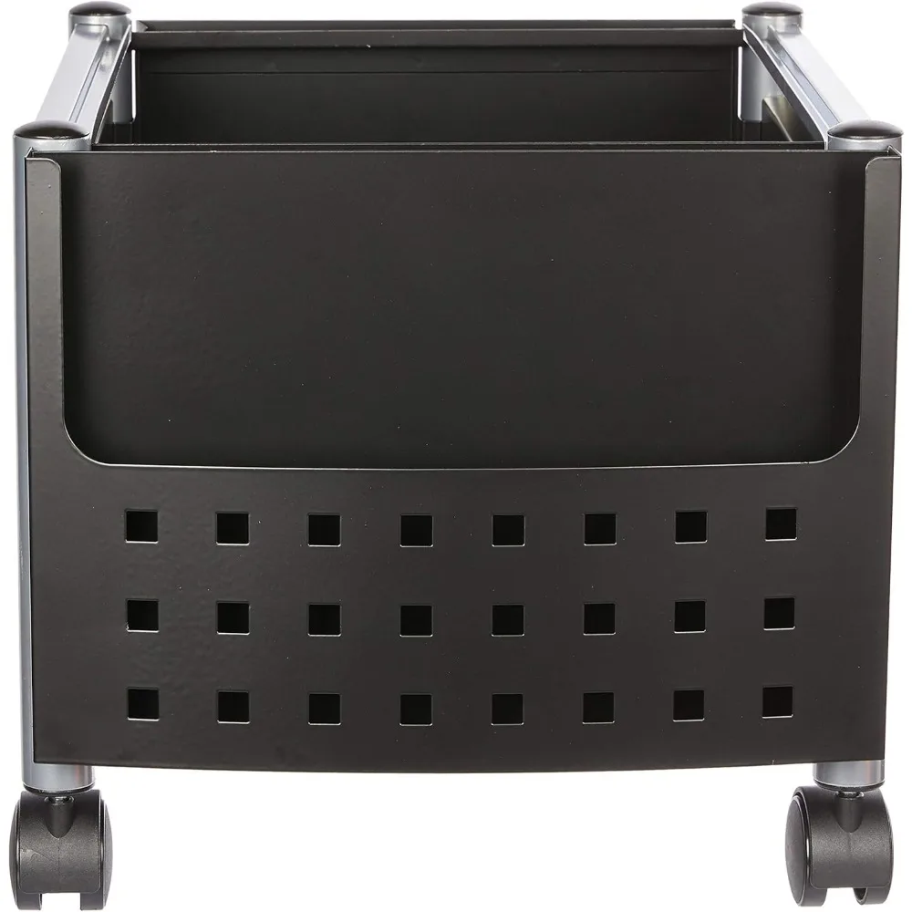 Carrello portadocumenti mobile con superficie di lavoro, adatto alle cartelle sospese di lettere e dimensioni legali, include un coperchio e chiave con chiusura