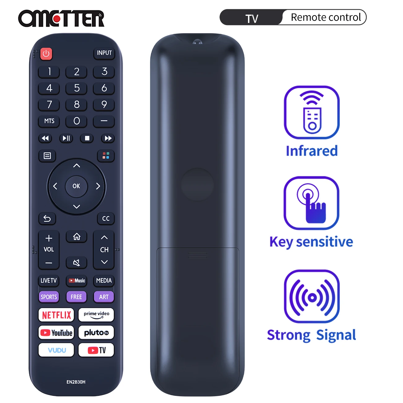 

New for Hisense VIDAA Smart TV Remote Control EN2B30H 43A6GV 50A6GV 55A6GV 65A6GV