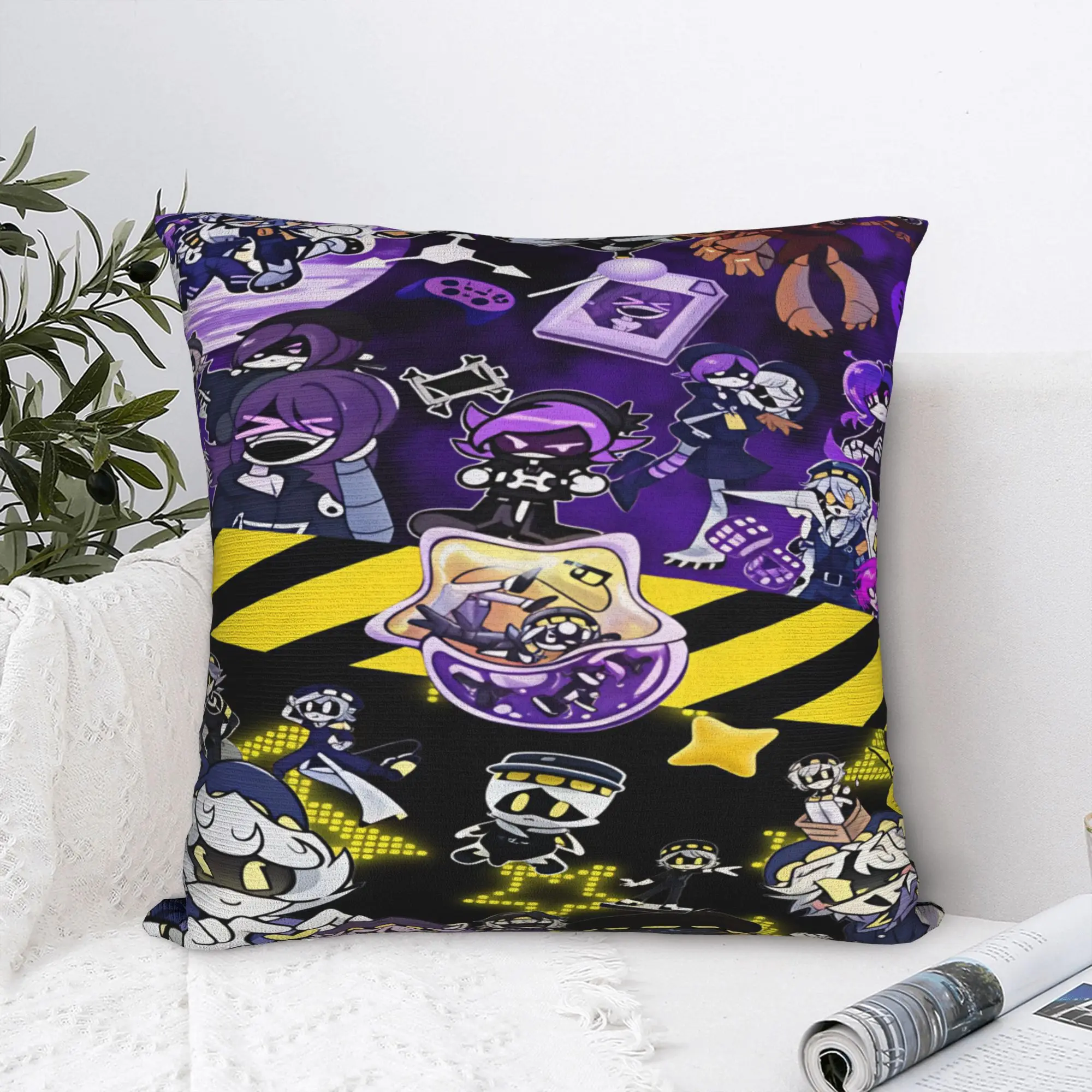 3D Murder-Drones Uzi Cartoon Pillow Cover  Comfy Cushion Cover Morden Pillow Case For Sofa Home Decor