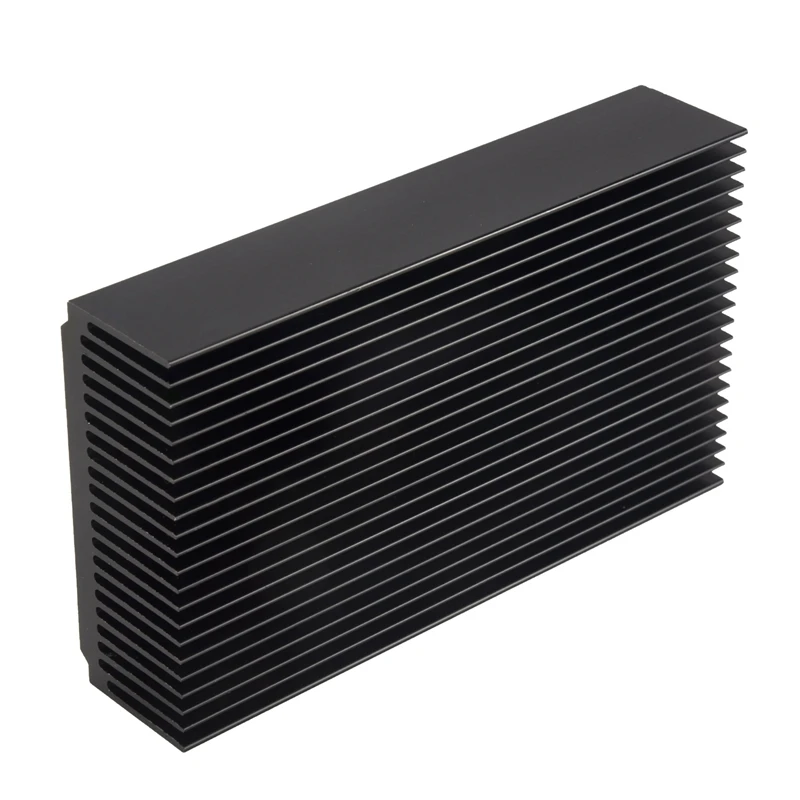 Aluminum Large Heatsink 4.72 X 2.72 X 1.06 Inch /120 X 69 X 27 Mm Heat Sink Cooling Black Oxide Radiator 22 Fin