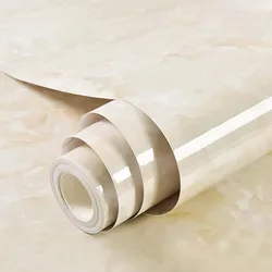 Beige Marble Peel and Stick Waterproof Contact Paper for Bathroom Kitchen Counter Self Adhesive  Paper for Countertop Covering