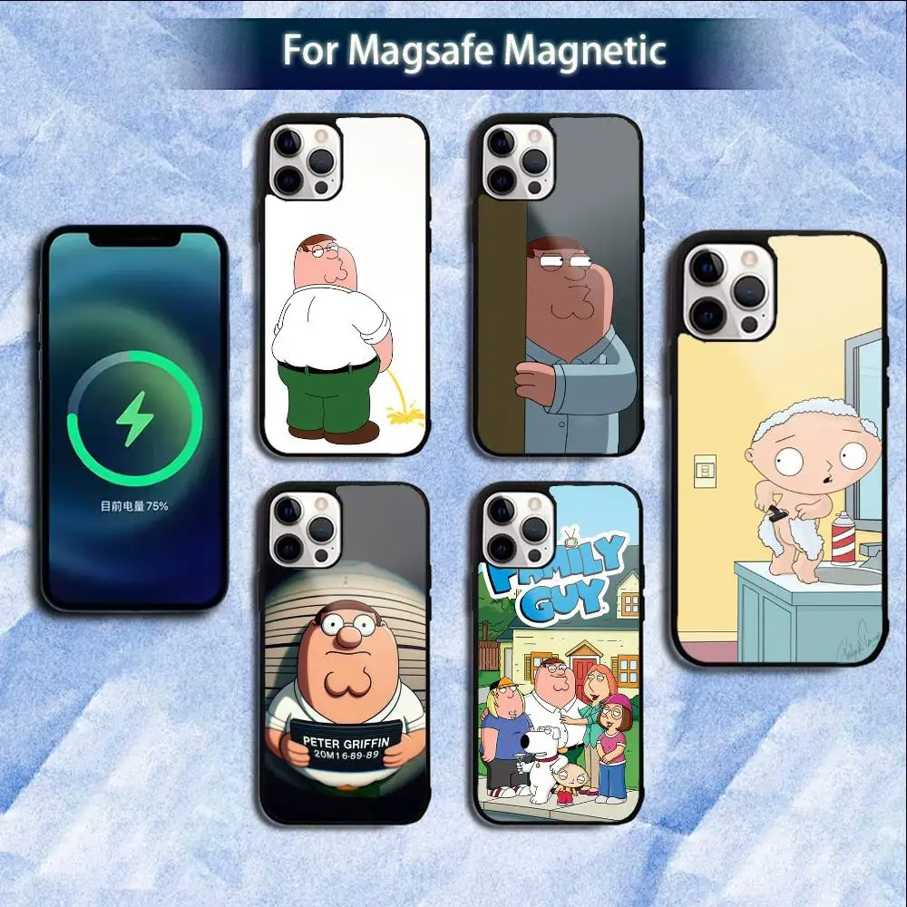 

F-Family Funny Guy Phone Case For iPhone 16e,16,15,14,13,12,11,Plus,Pro,Max,Mini Magsafe Magnetic Wireless Charging