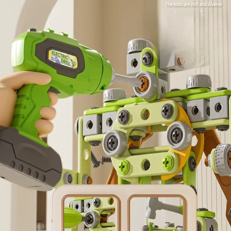 Trapano Elettrico Giocattolo per Bambini, Set di Attrezzi per Riparazioni con Cacciavite, Regalo per Bambini di 1 2 3 Anni, Gioco Multifunzionale per Sviluppare Abilità Manuali