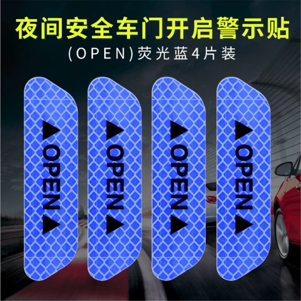 Reflective Car Accessories Door Sticker Safety Tape inside Auto for Toyota Chr Alfa Romeo Giulietta Cla Jeep Compass 2022