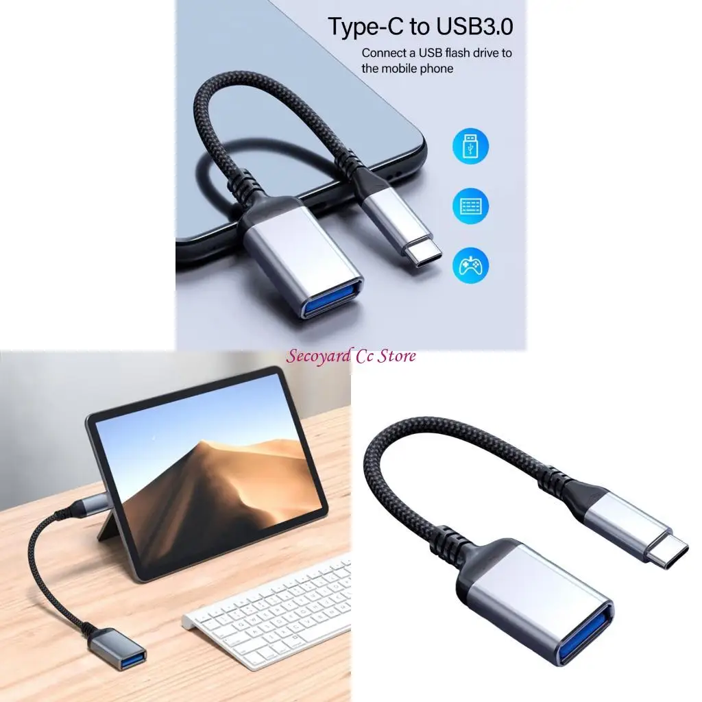 

N3UC Type C Мужчина до USB 3,0 Женский адаптер 5 Гбит / с кабель передачи данных о быстрой зарядке