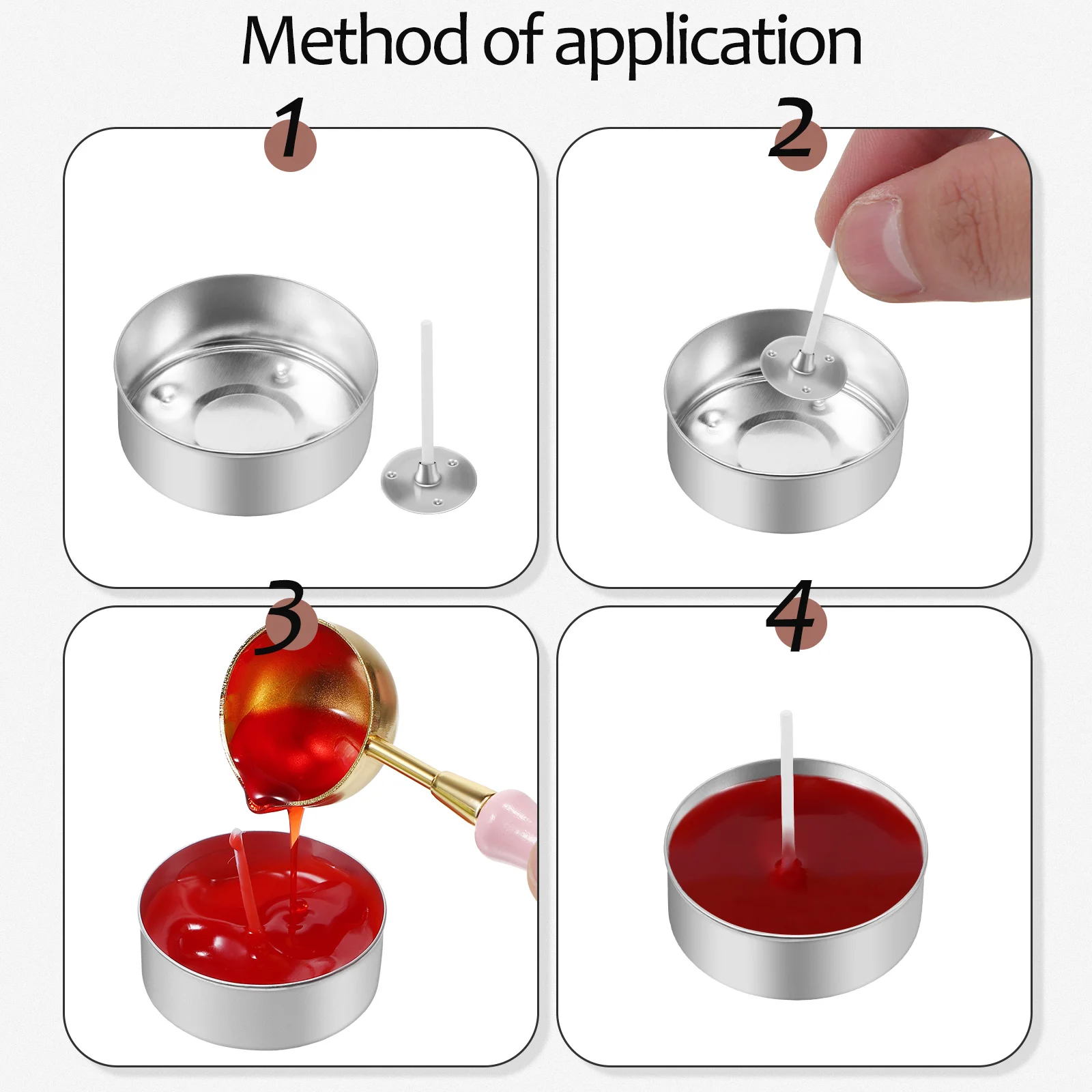 150 Stück Aluminiumdose, 2,5 cm, Dochthalter, Herstellung von Zubehör, Dosen, Dochtschutz, Metallbecher, Aluminiumhalter