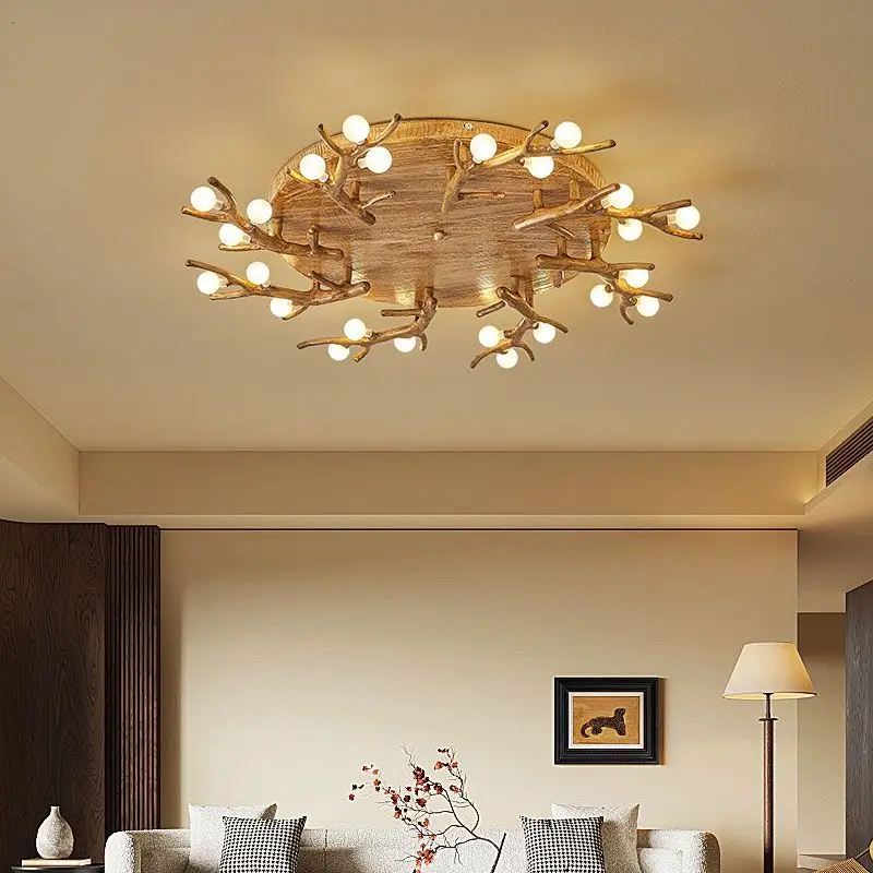 Nordic ceiling lamp, living room bedroom lamp home creative personality modern simple dining room study aisle branch lamp