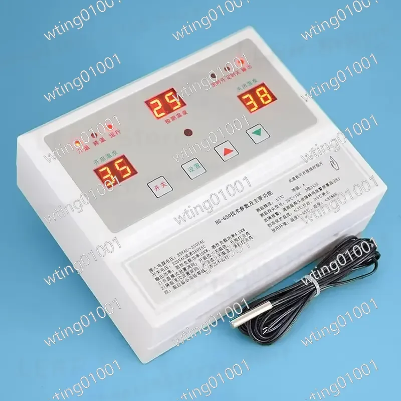 for 220V 380V Dual Phase Temp Control Single Three Ventilation Cooling Electric Heating Thermostat Breeding Farm