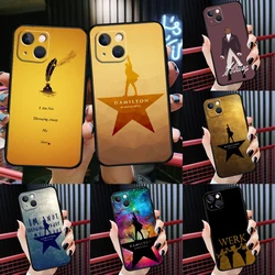 Hamilton Musical Lyrics Capa For iPhone 15 11 14 Pro Max 12 13 14 Pro Max Plus X XR XS Max 12 13 Mini Phone Case