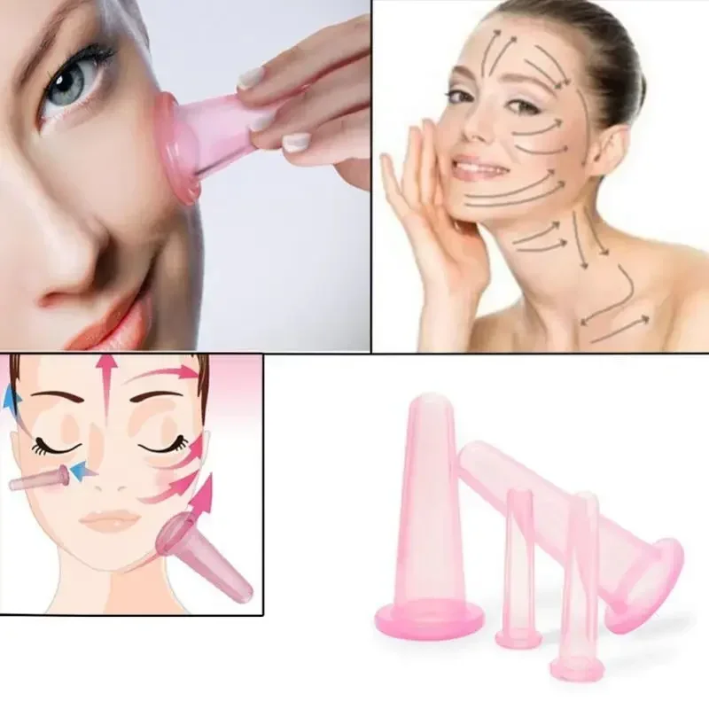 Copos De Massagem Facial Para Cuidados De Saúde, Anti Idade, Copos De Silicone Cupping, Levantamento Facial, Ferramentas De Beleza, Olho, 1pc