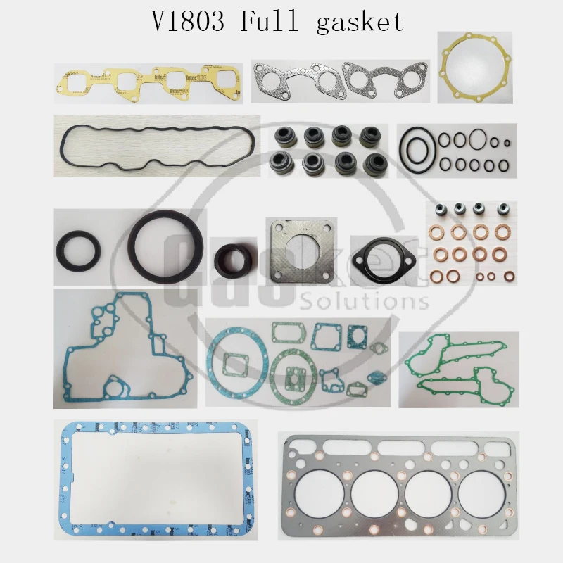 

Full Complete Gasket Set for Kubota V1803 Engine Cylinder Bobcat E32 Excavator