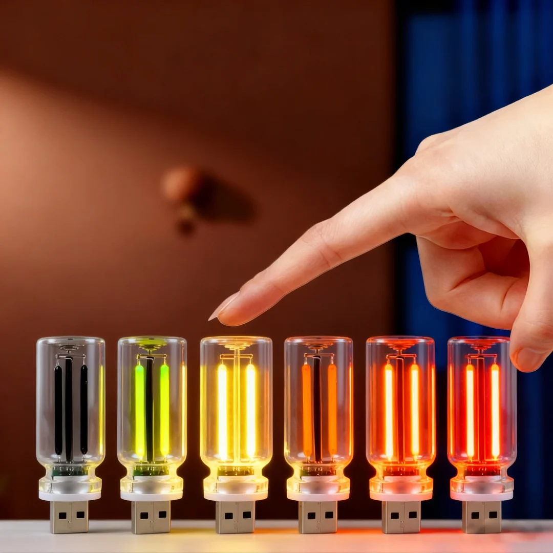 

Retro LED Edison Filament Touch Dimming Bulb 5V Night Light Camping Incandescent Car Christmas Decoration LED Lighting