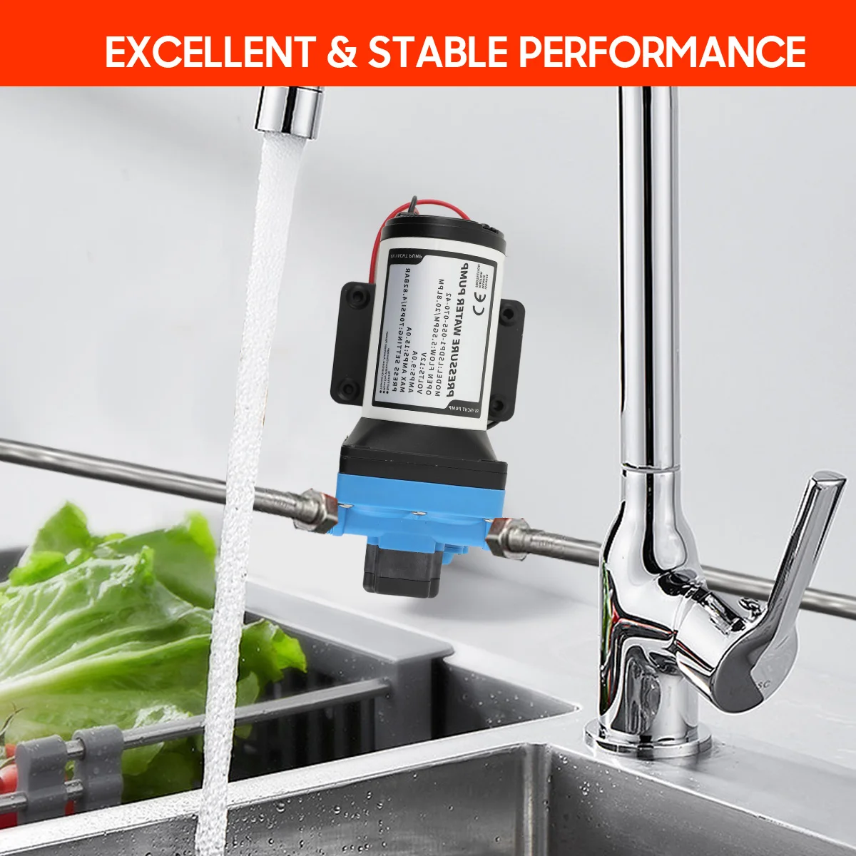 مضخة الحجاب الحاجز لضغط المياه ارتفاع ضغط 12 فولت ارتفاع ضغط الحجاب الحاجز الذاتي فتيلة لغسل الحجاب الحاجز