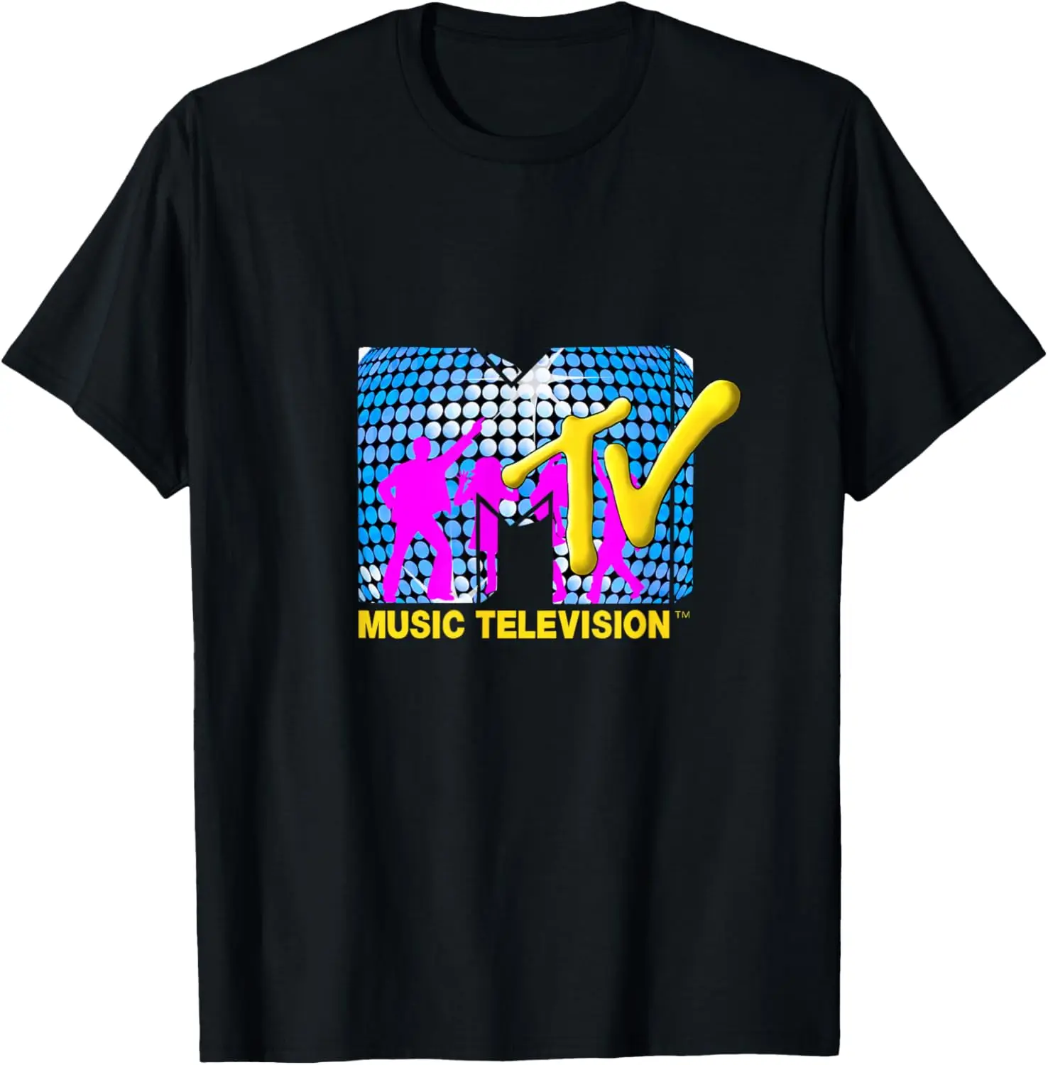 Mademark x MTV - The official MTV Logo with disco sphere and funky dancers T-Shirt