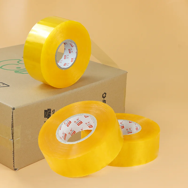 

44mm width clear yellow Tape Packing Tape,Clear Packaging Tape ,Shipping Tape for Moving Boxes, Shipping, Office Moving Boxes