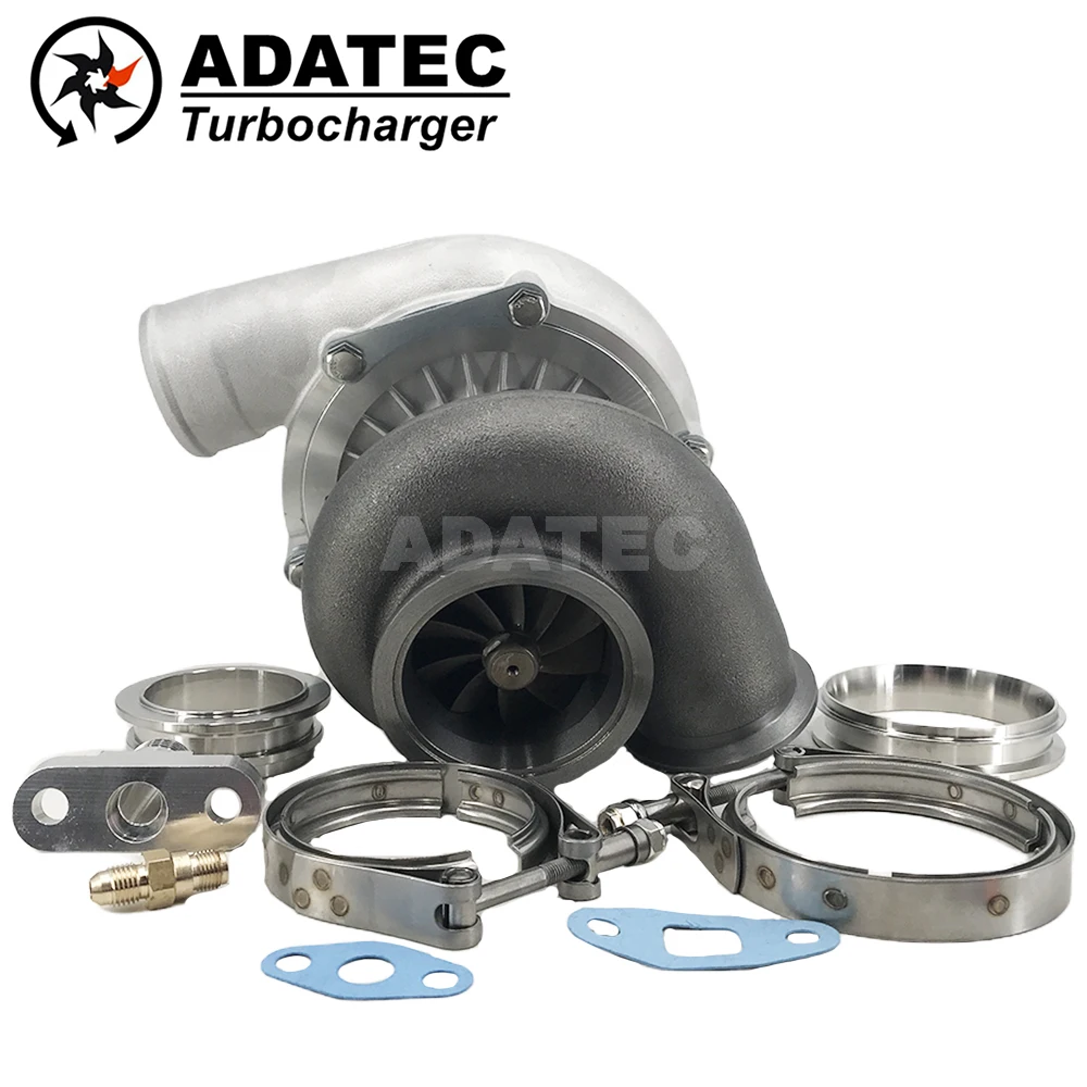 

Turbocharger PTE 6466 Gen2 T4 / T3 V-band 0.96AR / Dual V-band 0.82AR / Water Cooled / Ball Bearings Performance