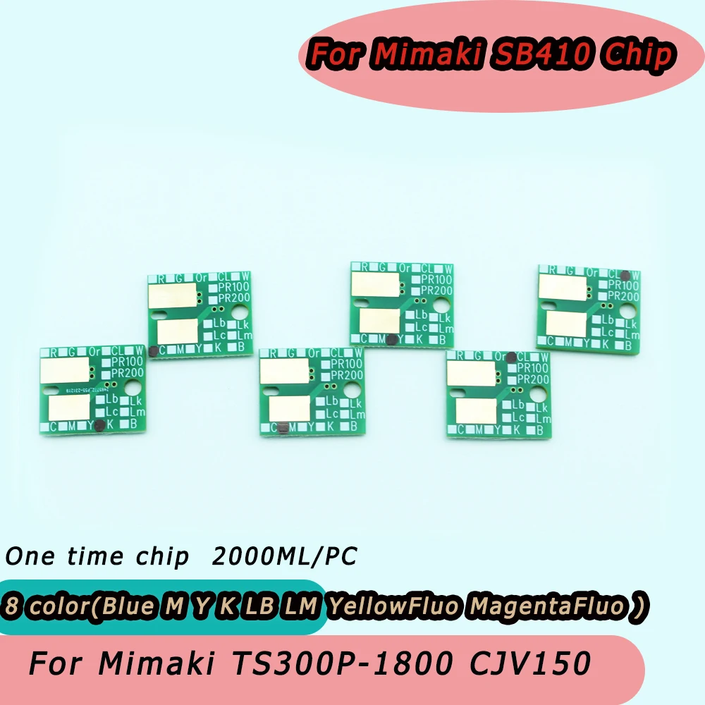 2000ml/pc SB410 Ink Chip One Time Chip For Mimaki TS300P-1800 CJV150 Printer SB 410 Chip Disposable chip