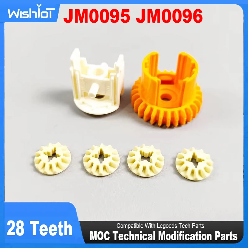 28 Teeth Blocks Differential Gears JM0095 JM0096 MOC Technical Modification Parts Compatible With Legoeds Tech Parts