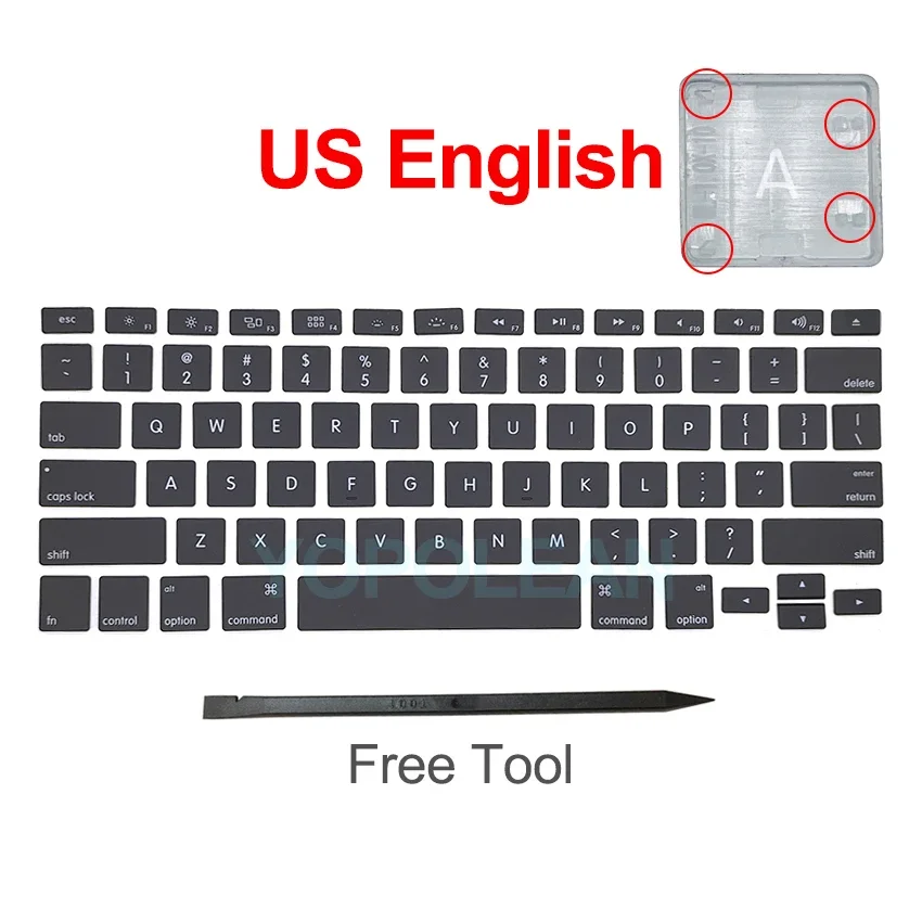 New Keyboard Keys Keycaps For Macbook Pro 13