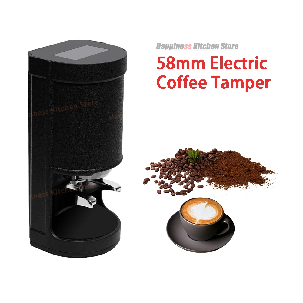

58mm Tamper Automatic Tamper Electric Coffee Tamper Flat Tamp Espresso Press 58MM Black or White 110-240V Coffee Tools New