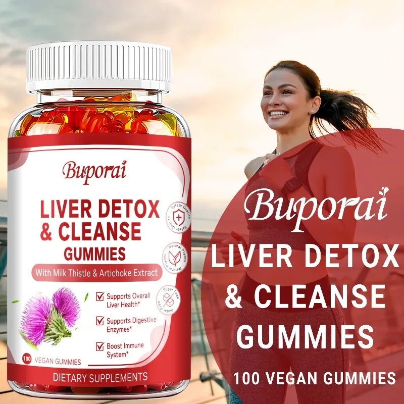 

Liver Cleanse & Detox Gummies - Antioxidants, Protects Liver Health, Supports Immune Function, Metabolism, Boost Immunity