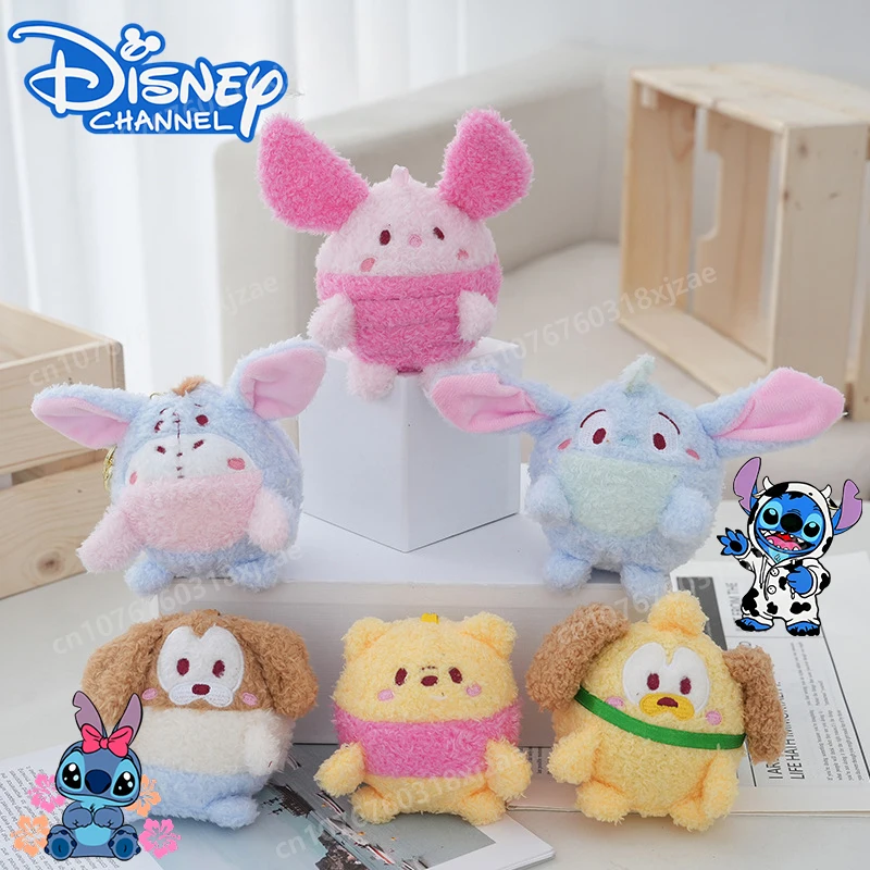 

Disney Mickey Mouse Stitch Mochi Toy Cartoon Cute Plush Accessory Stress Ball Plush Toys Student Backpack Pendants Kids Gifts