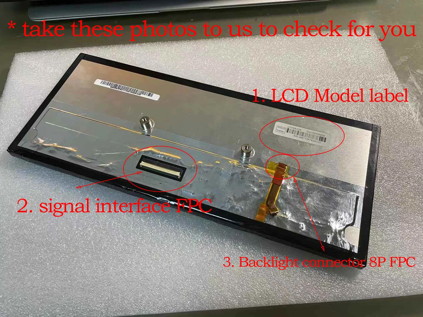 DJ103IA-03B HSD103KPW2-A10 Schermo da 10,3 pollici 1920*720 Bar LVDS 50P FPC Display centrale veicolo HDMI + VGA Scheda driver monitor LCD